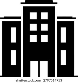 Multistory Building Icon Residential Complex Vector Design