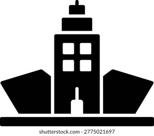 Multistory Building Icon Urban Architecture Real Estate Symbol