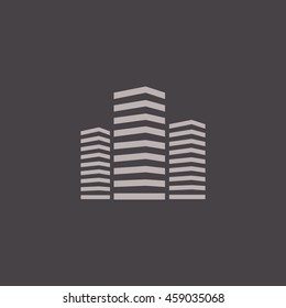  Multistory building icon Vector. 