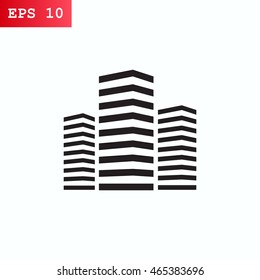  Multistory building icon Vector. 