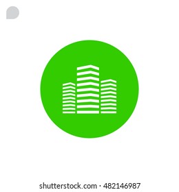  Multistory building icon Vector. 