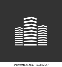  Multistory building icon Vector. 
