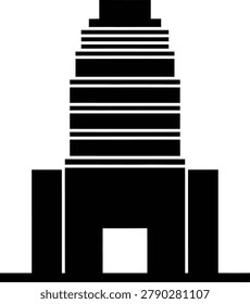 Multistory Office Building Urban Real Estate Vector Icon