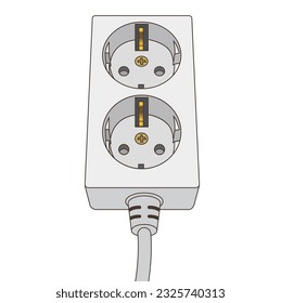 Multi-tap that connects to a fixed outlet and allows multiple electrical appliances to be used simultaneously