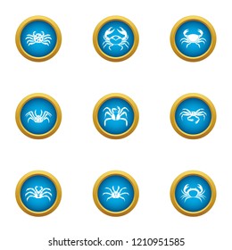 Multitape icons set. Flat set of 9 multitape vector icons for web isolated on white background