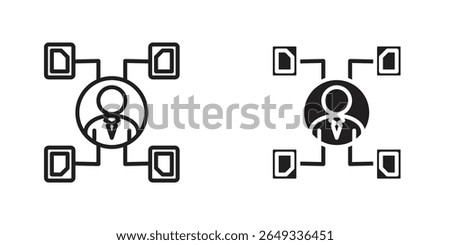 Multitask icon Design Illustrations. editable web icons