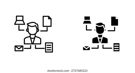 Ícone multitarefa símbolo elemento gráfico de design de logotipo. EPS10