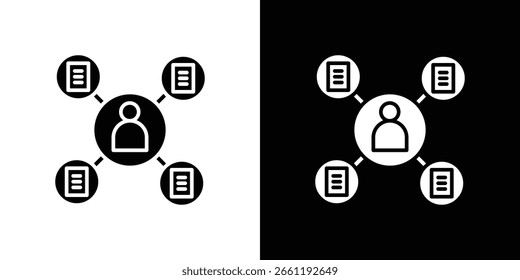 Símbolo do ícone de multitarefa. Design simples e plano para aplicativos móveis e da Web
