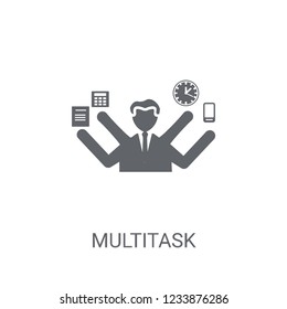 Multitask icon. Trendy Multitask logo concept on white background from Human Resources collection