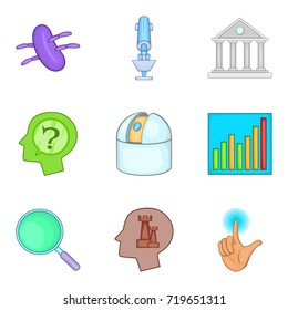 Multitask icons set. Cartoon set of 9 multitask vector icons for web isolated on white background