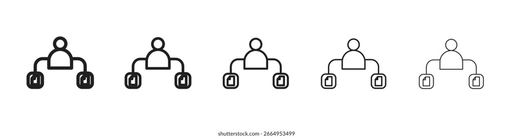 Iconos multitarea. diseños de iconos de Vector simples y modernos