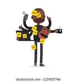 Multitask vector illustration