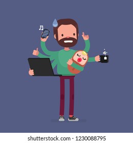 Multitask vector illustration