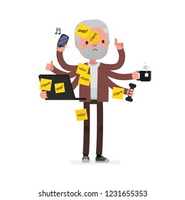 Multitask vector illustration