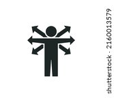 Multitasking icon isolated on white background