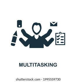 Multitasking icon. Simple element from management collection. Creative Multitasking icon for web design, templates, infographics and more