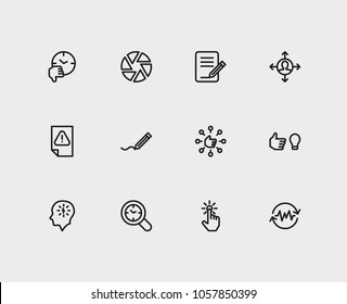 Multitasking Icons Set. Audit Time And Multitasking Icons With Get In Routine, Focus And Capability. Set Of Elements Including Gesture For Web App Logo UI Design.