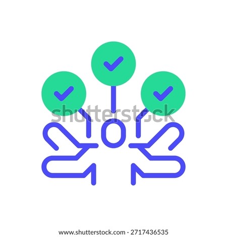 Multitasking Line Icon, Outline Symbol for Parallel Processing, Task Switching, Resource Management, Human Efficiency, and Complex Operation. Vector Sign Icon.