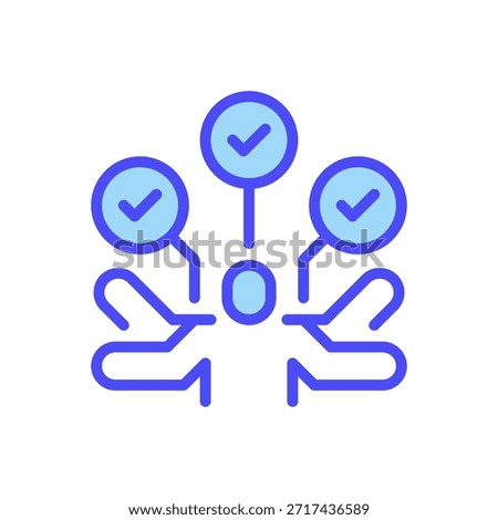 Multitasking Line Icon, Outline Symbol for Parallel Processing, Task Switching, Resource Management, Human Efficiency, and Complex Operation. Vector Sign Icon.