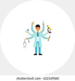 Multitasking practitioner icon