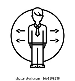 Multitasking work line icon, concept sign, outline vector illustration, linear symbol.