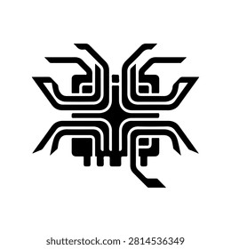 Multithread Processor Concurrent Computing Vector Icon