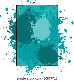 A Multi-toned, Teal Abstract Background Illustration