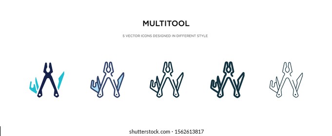 multitool icon in different style vector illustration. two colored and black multitool vector icons designed in filled, outline, line and stroke style can be used for web, mobile, ui