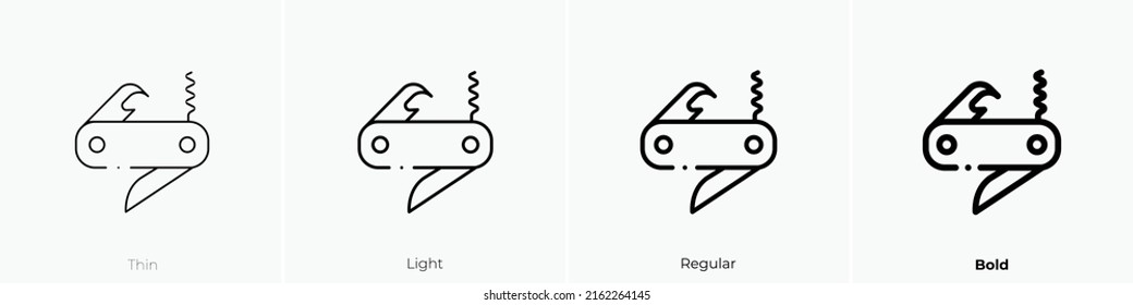 multitool icon. Linear style sign isolated on white background. Vector illustration.