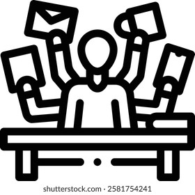 multitool icon. Thin Linear Style Design Isolated On White Background