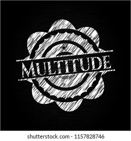Multitude with chalkboard texture
