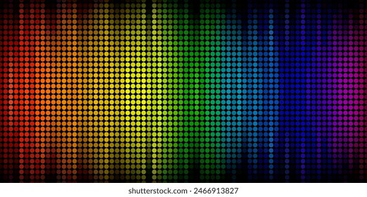 A Multitude of Colorful Transparent Dots Backdrop