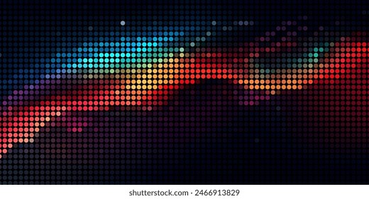 A Multitude of Colorful Transparent Dots Backdrop