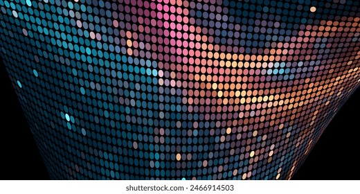 A Multitude of Colorful Transparent Dots Backdrop