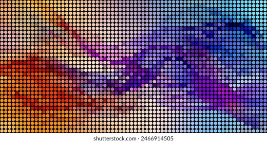 A Multitude of Colorful Transparent Dots Backdrop
