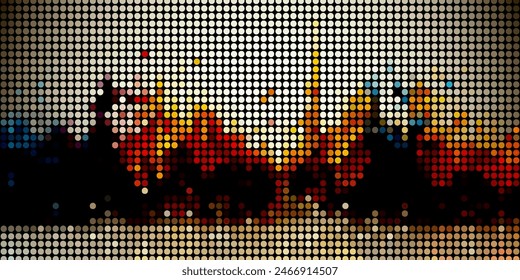 A Multitude of Colorful Transparent Dots Backdrop