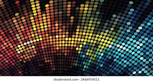 A Multitude of Colorful Transparent Dots Backdrop