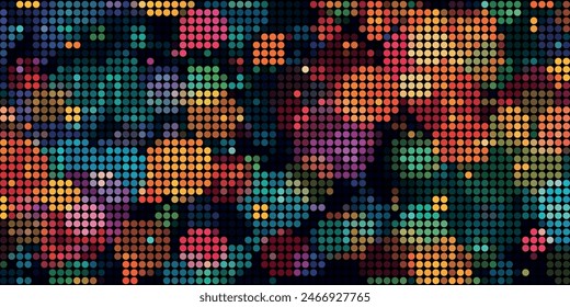 A Multitude of Colorful Transparent Dots Backdrop