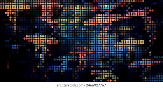 A Multitude of Colorful Transparent Dots Backdrop