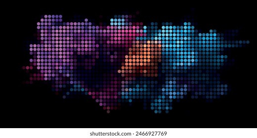 A Multitude of Colorful Transparent Dots Backdrop