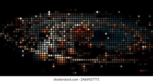 A Multitude of Colorful Transparent Dots Backdrop
