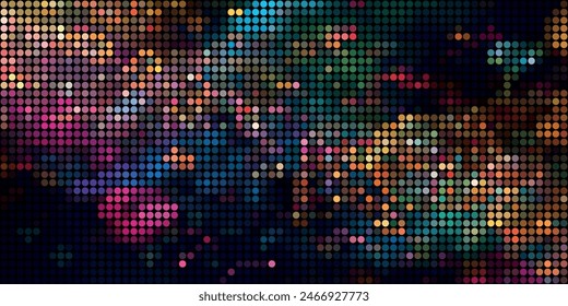 A Multitude of Colorful Transparent Dots Backdrop