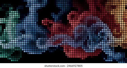 A Multitude of Colorful Transparent Dots Backdrop
