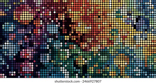 A Multitude of Colorful Transparent Dots Backdrop