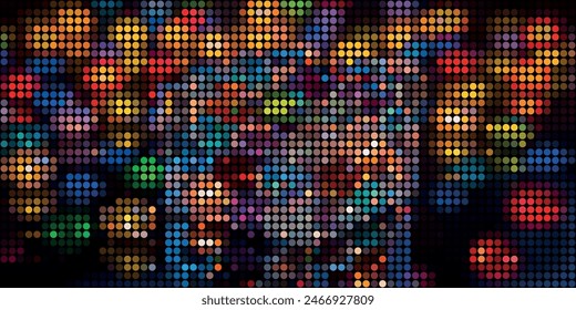 A Multitude of Colorful Transparent Dots Backdrop