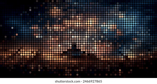 A Multitude of Colorful Transparent Dots Backdrop