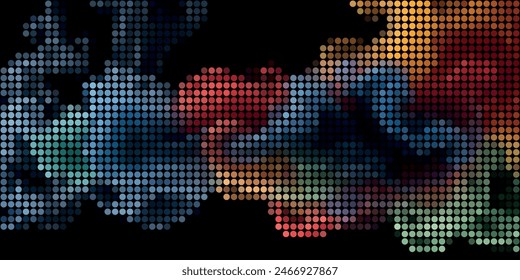 A Multitude of Colorful Transparent Dots Backdrop