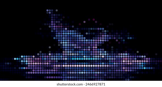 A Multitude of Colorful Transparent Dots Backdrop