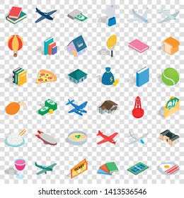 Multitude icons set. Isometric style of 36 multitude vector icons for web for any design