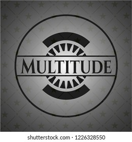 Multitude retro style black emblem